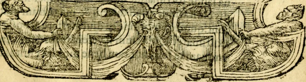 An illustration from Petri Costalij Pegma, : cum narrationibus philosophicis, 1555, leaf 346