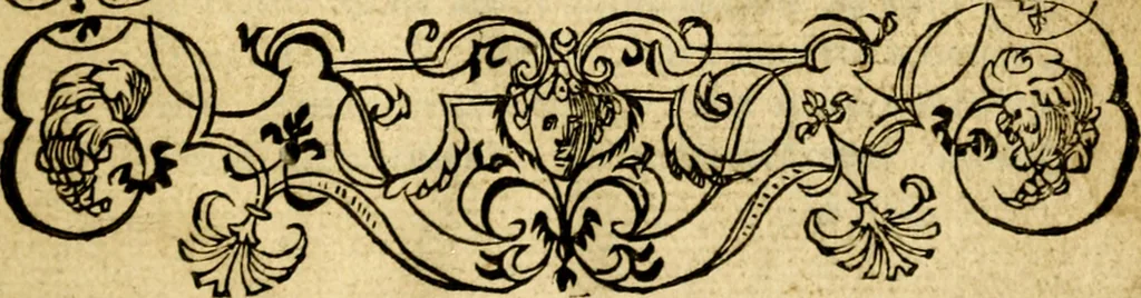 An illustration from Petri Costalij Pegma, : cum narrationibus philosophicis, 1555, leaf 6