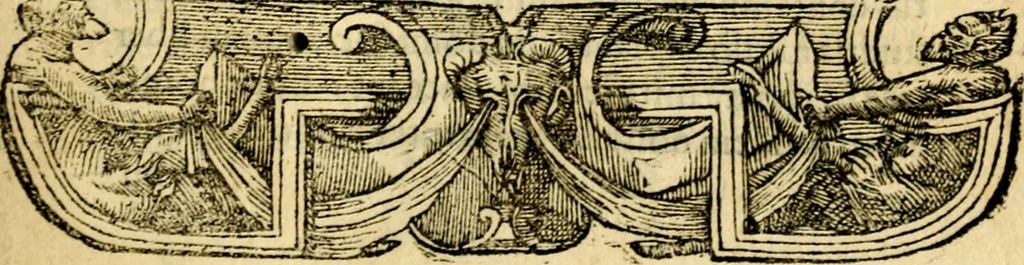 An illustration from Petri Costalij Pegma, : cum narrationibus philosophicis, 1555, leaf 72