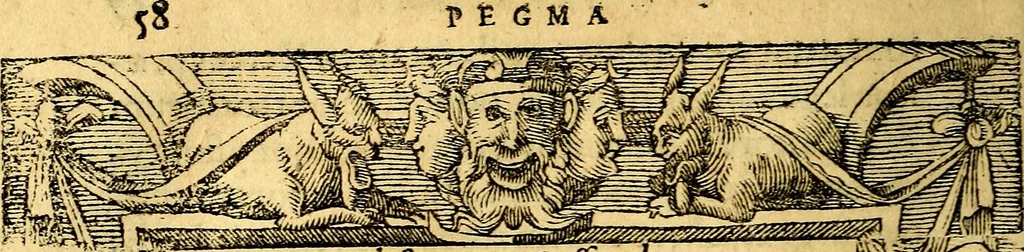 An illustration from Petri Costalij Pegma, : cum narrationibus philosophicis, 1555, leaf 79