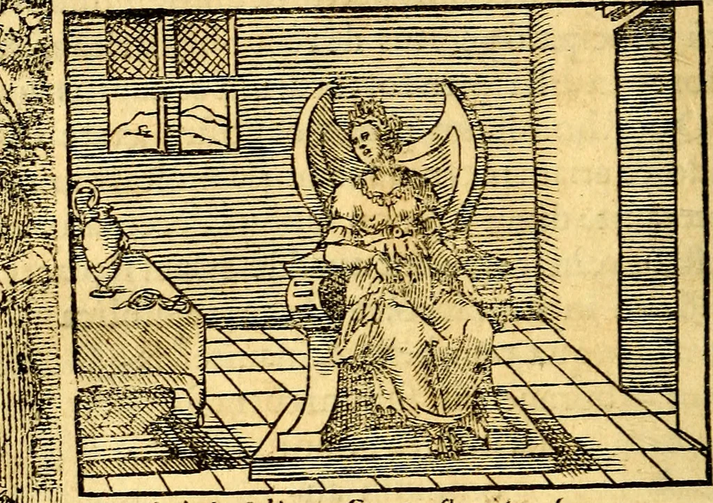 An illustration from Petri Costalij Pegma, : cum narrationibus philosophicis, 1555, leaf 79