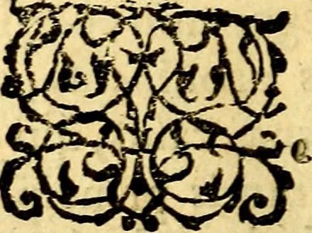 An illustration from Petri Costalij Pegma, : cum narrationibus philosophicis, 1555, leaf 99