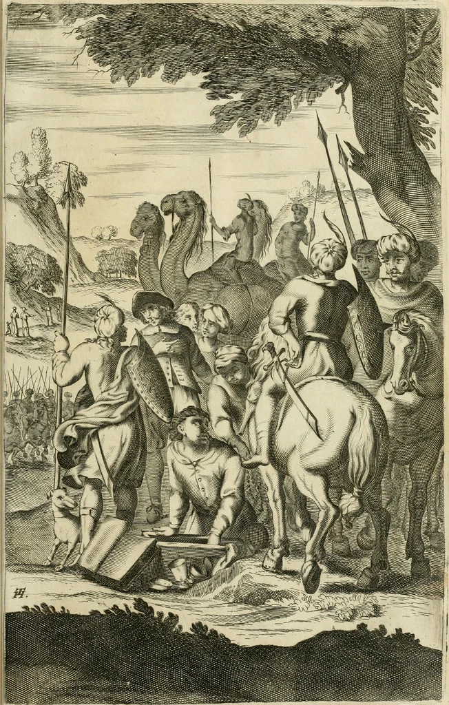 An illustration from Petri della Valle, eines vornehmen Römischen patritii, Reiss-Beschreibung in unterschiedliche Theile der Welt : nemlich in Türckey, Egypten, Palestina, Persien, Ost-Indien, und andere weit entlegene Landschafften, samt einer aussführlichen Erzehlung aller Denck- und Merckwürdigster Sachen, so darinnen zu finden und anzutreffen ..., 1674, leaf 1026