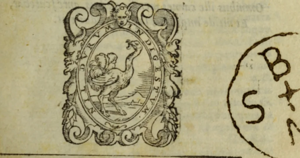 An illustration from Petri Lombardi Episcopi Parisiensis Sententiarum libri IIII, 1584, leaf 8