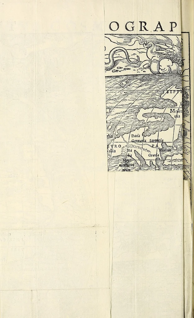 An illustration from Petri Martyris ab Angleria, Mediolanen. oratoris clarissimi. Fernandi & Helisabeth Hispaniarum quondam regum à consilijs, de rebus oceanicis & orbe nouo decades tres: quibus quicquid de inuentis nuper terris traditum, nouarum rerum cupidum lectorem retinere possit, copiose, fideliter, eruditeq́[ue] docetur. Eivsdem praeterea Legationis babylonicae libri tres .., 1533, leaf 264
