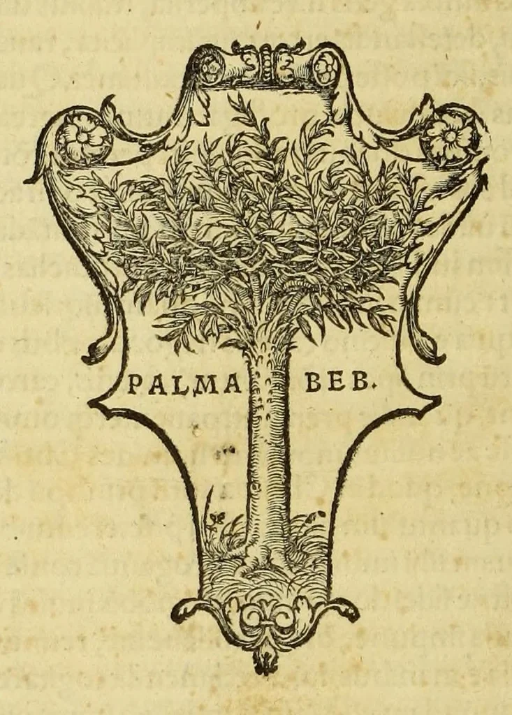 An illustration from Petri Martyris ab Angleria Mediolanen. oratoris clarissimi, Fernandi & Helisabeth Hispaniarum quondam regum à consilijs, De rebus oceanicis & Orbe nouo decades tres : quibus quicquid de inuentis nuper terris traditum, nouarum rerum cupidum lectorem retinere possit, copiose, fideliter, eruditeq[ue] docetur. Eiusdem præterea legationis Babylonicæ libri tres: ubi præter oratorii muneris pulcherrimum exemplum etiam quicquid in uariarum gentium moribus & institutis insigniter pr[a]eclarum uidit, que[m]q[ue] terra mariq[ue] acciderunt, omnia lectu mirè iucunda, genere dicendi politissimo traduntur, 1533, leaf 214