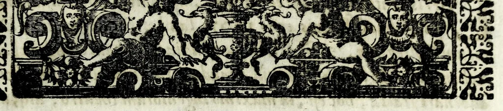 An illustration from Petri Pauli Boschae bibliothecarii, ex sodalitio Sacerdotum Oblatorum, De origine et statu bibliothecae Ambrosianae hemidecas, 1672, leaf 13