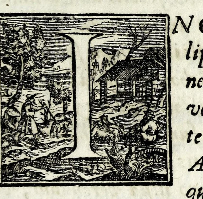 An illustration from Petri Pauli Boschae bibliothecarii, ex sodalitio Sacerdotum Oblatorum, De origine et statu bibliothecae Ambrosianae hemidecas, 1672, leaf 13