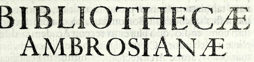 An illustration from Petri Pauli Boschae bibliothecarii, ex sodalitio Sacerdotum Oblatorum, De origine et statu bibliothecae Ambrosianae hemidecas, 1672, leaf 141