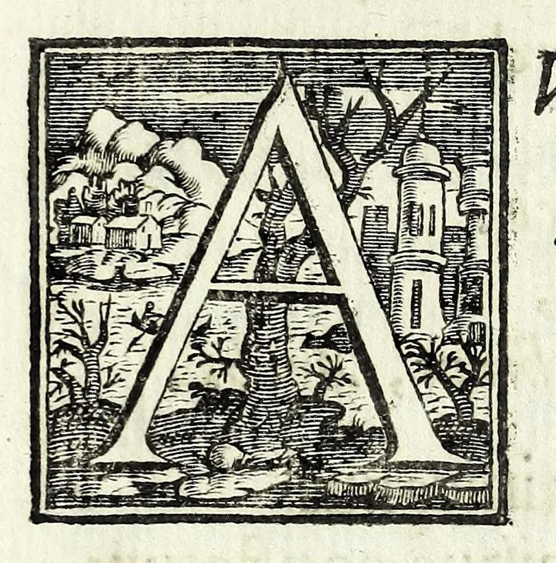 An illustration from Petri Pauli Boschae bibliothecarii, ex sodalitio Sacerdotum Oblatorum, De origine et statu bibliothecae Ambrosianae hemidecas, 1672, leaf 22