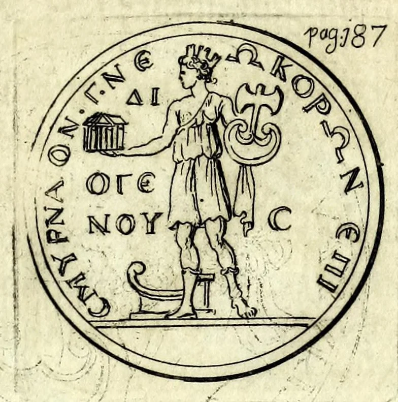 An illustration from Petri Petiti, philosophi & doct. medici, De Amazonibus dissertatio, quâ an verè extiterint, necne, variis ultro citroque conjecturis & argumentis disputatur. Multa etiam ad eam gentem pertinentia, ex antiquis monumentis eruuntur atque illustrantur, 1685, leaf 197