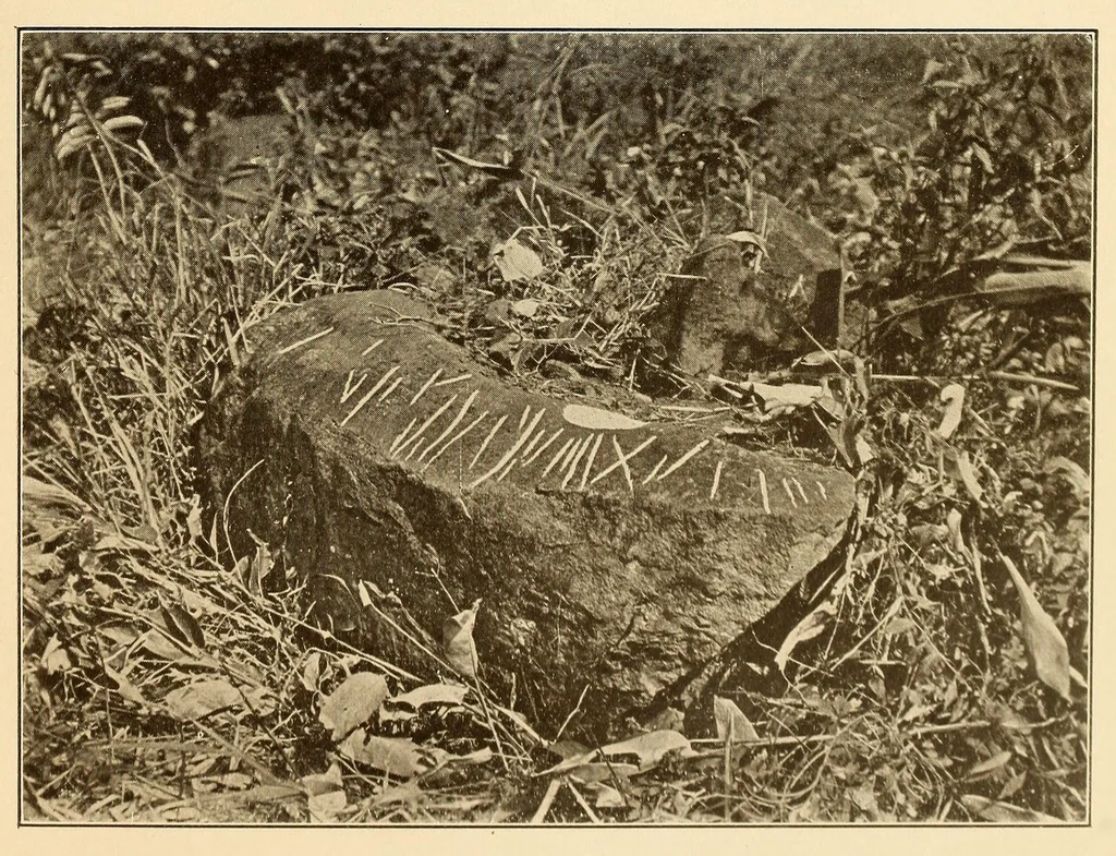 An illustration from Petroglyphs of Saint Vincent, British West Indies, 1914, leaf 11