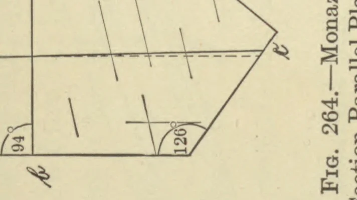 An illustration from Petrographic methods, the authorized English translation of Part I, Anleitung zum Gebrauch des Polarisationsmikroskops (3d. rev. ed.) and Part II, Die gesteinbildenden Mineralien (2d. rev. ed.), 1912, leaf 280