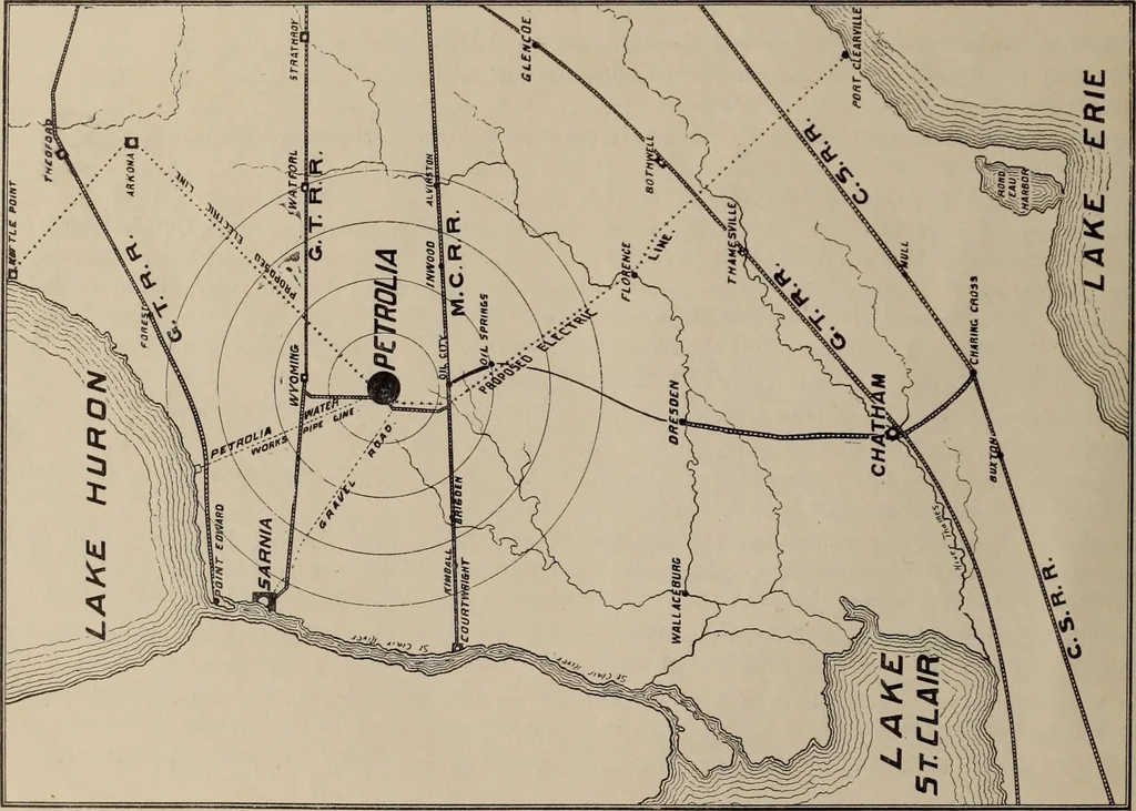An illustration from Petrolia, Canada, 1862-1908 : its advantages as a commercial and residential centre, 1908, leaf 9