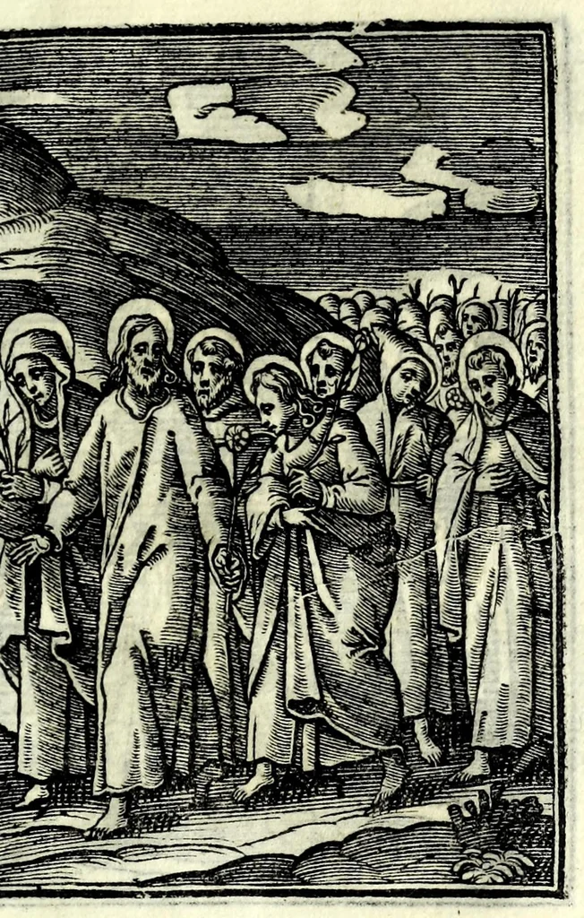 An illustration from Petrou Kanisiou tou tēs Etaireias Iēsou theologou Katēchismos eikonismenos, 1613, leaf 147