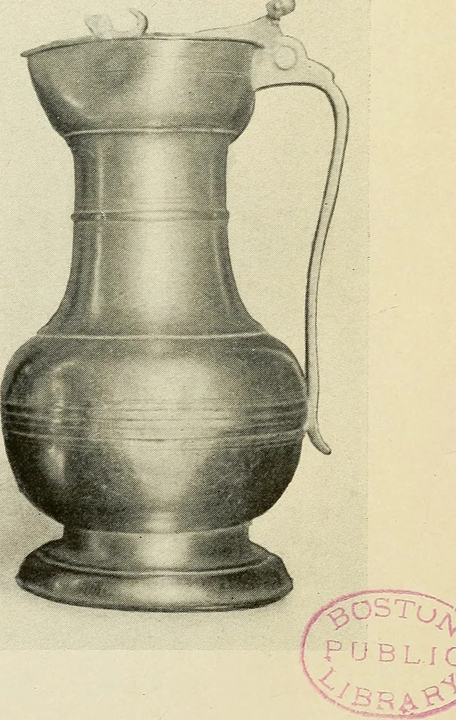 An illustration from The pewter collector : a guide to English pewter with some reference to foreign work, 1921, leaf 120