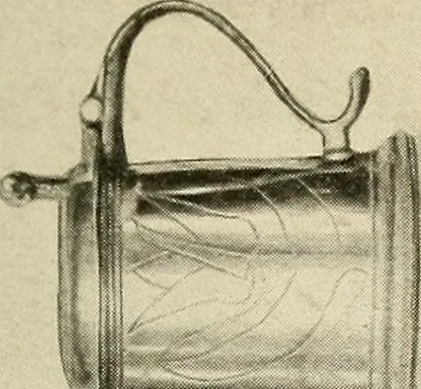 An illustration from The pewter collector : a guide to English pewter with some reference to foreign work, 1921, leaf 140