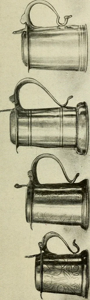 An illustration from The pewter collector : a guide to English pewter with some reference to foreign work, 1921, leaf 140