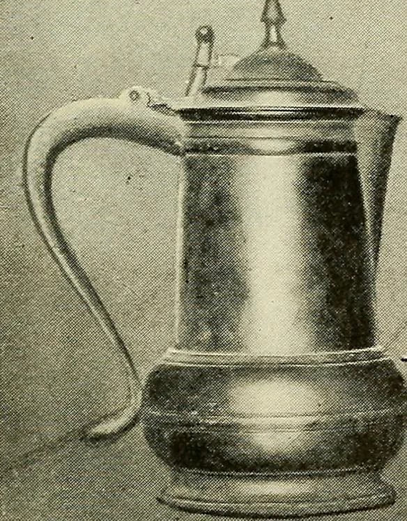 An illustration from The pewter collector : a guide to English pewter with some reference to foreign work, 1921, leaf 150