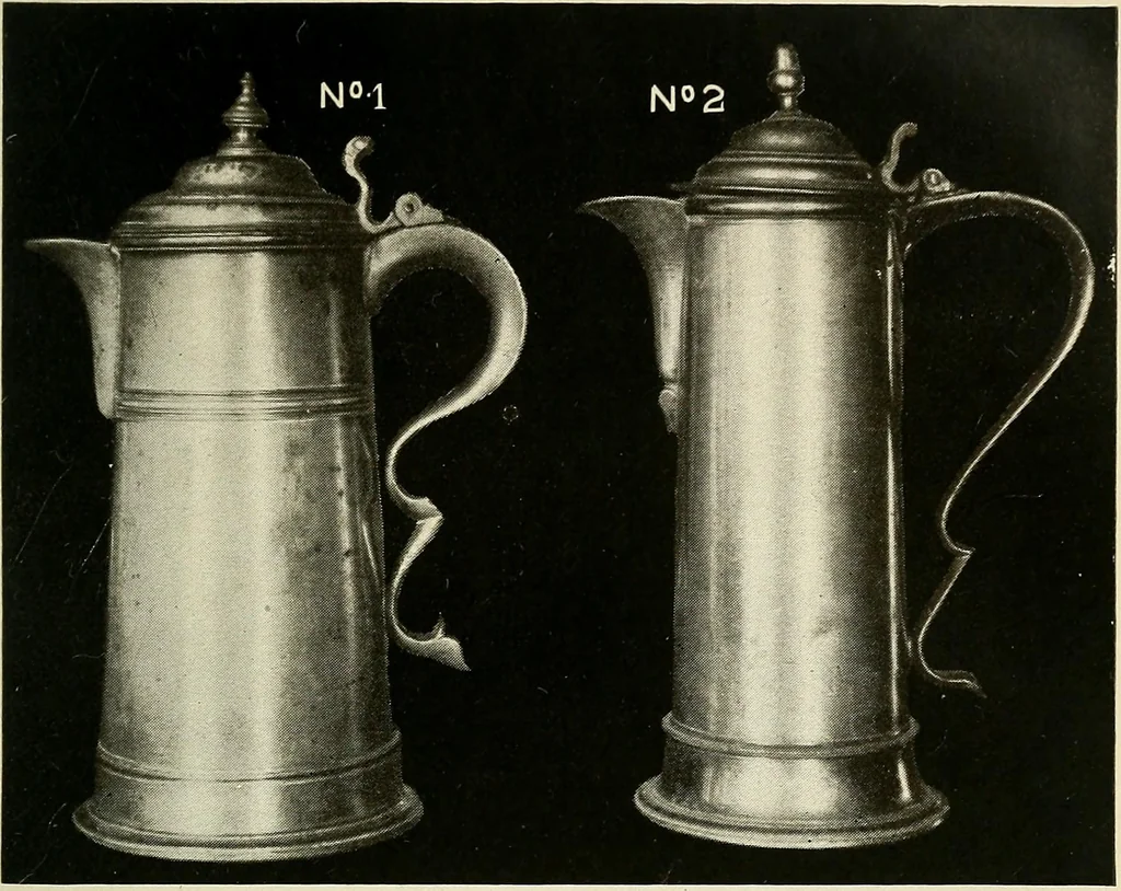 An illustration from The pewter collector : a guide to English pewter with some reference to foreign work, 1921, leaf 160