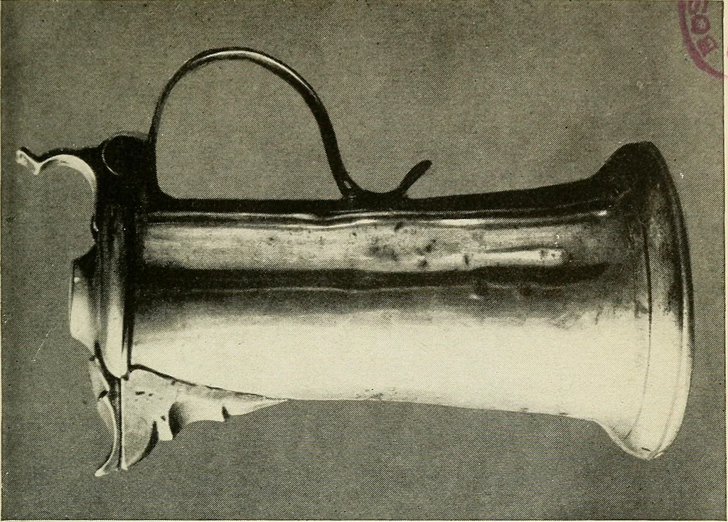 An illustration from The pewter collector : a guide to English pewter with some reference to foreign work, 1921, leaf 170