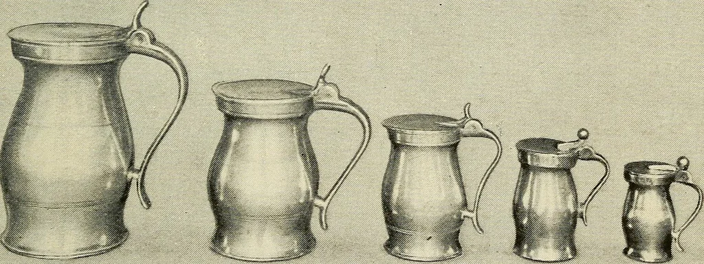 An illustration from The pewter collector : a guide to English pewter with some reference to foreign work, 1921, leaf 30