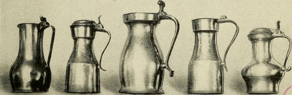 An illustration from The pewter collector : a guide to English pewter with some reference to foreign work, 1921, leaf 30