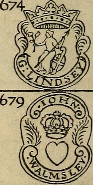 An illustration from The pewter collector : a guide to English pewter with some reference to foreign work, 1921, leaf 321