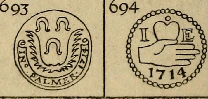 An illustration from The pewter collector : a guide to English pewter with some reference to foreign work, 1921, leaf 321
