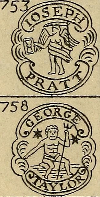 An illustration from The pewter collector : a guide to English pewter with some reference to foreign work, 1921, leaf 323