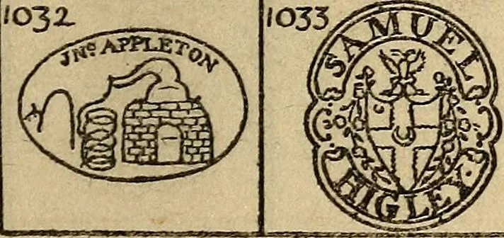 An illustration from The pewter collector : a guide to English pewter with some reference to foreign work, 1921, leaf 330