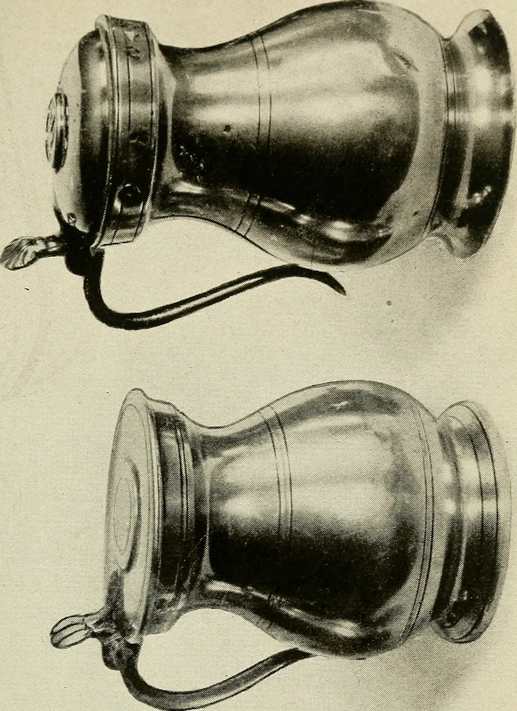 An illustration from The pewter collector : a guide to English pewter with some reference to foreign work, 1921, leaf 40
