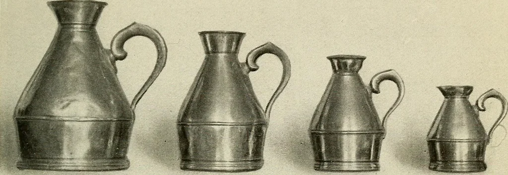 An illustration from The pewter collector : a guide to English pewter with some reference to foreign work, 1921, leaf 50