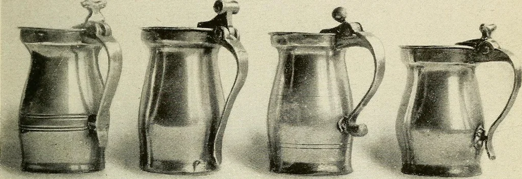 An illustration from The pewter collector : a guide to English pewter with some reference to foreign work, 1921, leaf 60