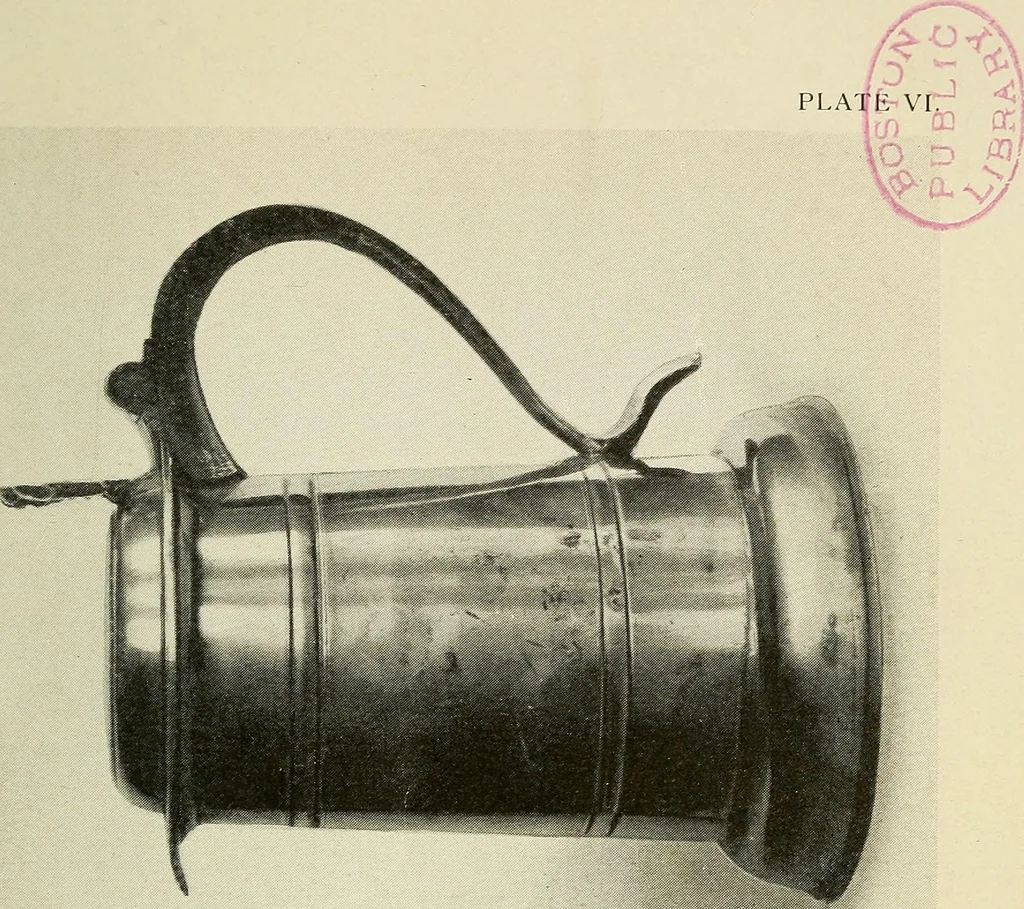 An illustration from The pewter collector : a guide to English pewter with some reference to foreign work, 1921, leaf 70