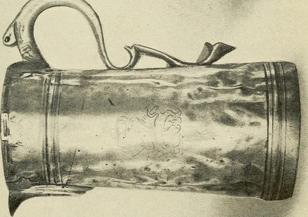 An illustration from The pewter collector : a guide to English pewter with some reference to foreign work, 1921, leaf 70