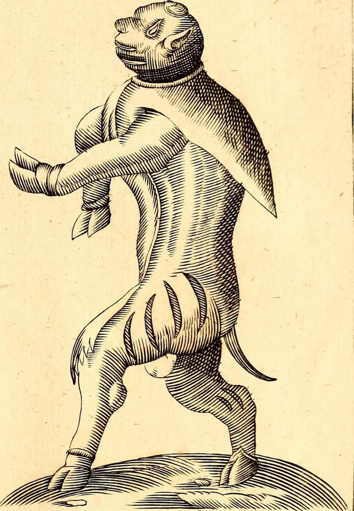 An illustration from P. Gasparis Schotti, regis curtani ... Physica curiosa, sive, Mirabilia naturæ et artis libris XII. comprehensa : quibus pleraq[ue], quæ de angelis, dæmonibus, hominibus, spectris, energumenis, monstris, portentis, animalibus, meteoris, &c. rara, arcana, curiosaq[ue] circumferuntur, ad veritatis trutinam expenduntur : variis ex historia ac philosophia petitis disquisitionibus excutiuntur, & innumeris exemplis illustrantur .., 1662, leaf 812