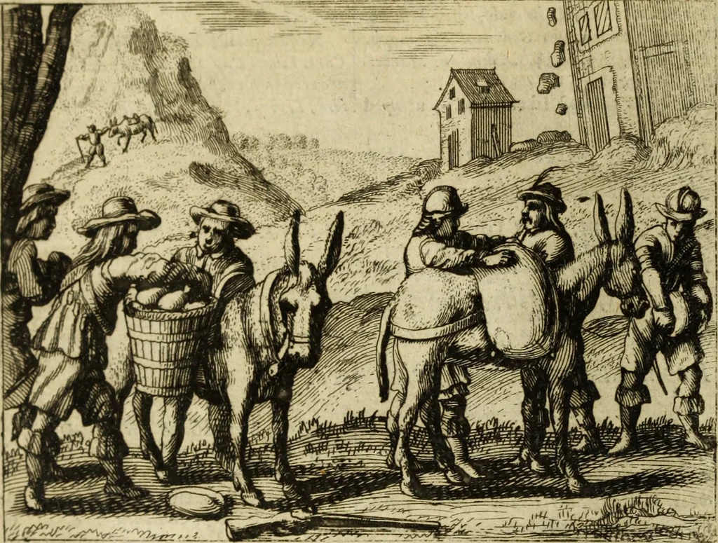 An illustration from Phaedri, Augusti Caesaris liberti, Fabularum Aesopiarum libri quinque ; notis perpetuis illustrati, & cum integris aliorum observationibvs, 1667, leaf 191
