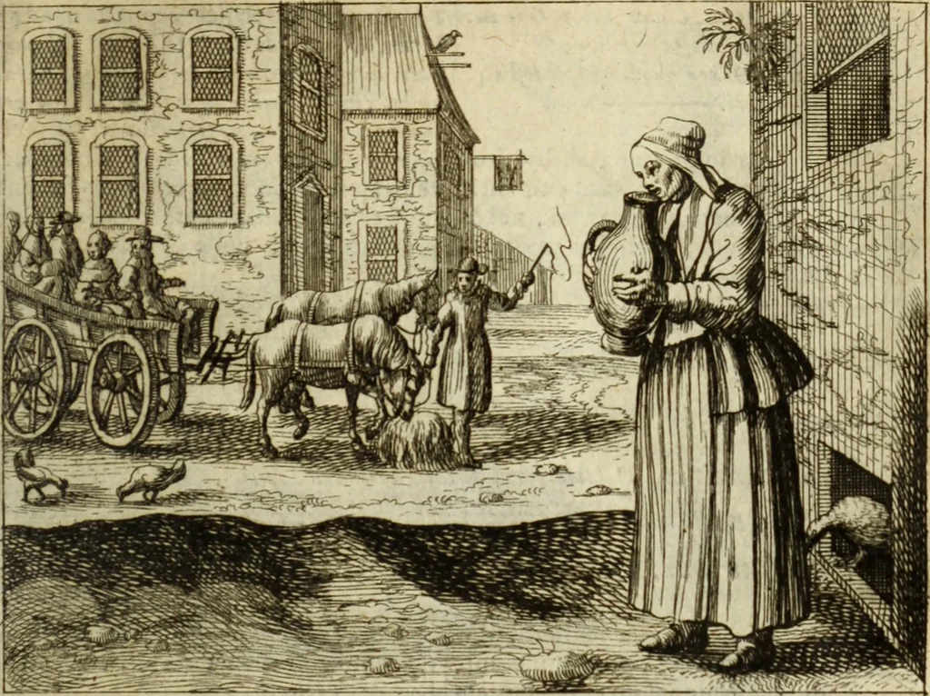 An illustration from Phaedri, Augusti Caesaris liberti, Fabularum Aesopiarum libri quinque ; notis perpetuis illustrati, & cum integris aliorum observationibvs, 1667, leaf 218