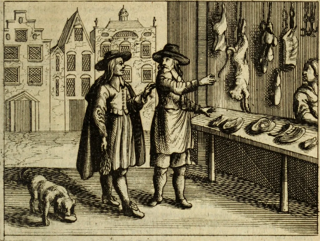 An illustration from Phaedri, Augusti Caesaris liberti, Fabularum Aesopiarum libri quinque ; notis perpetuis illustrati, & cum integris aliorum observationibvs, 1667, leaf 230