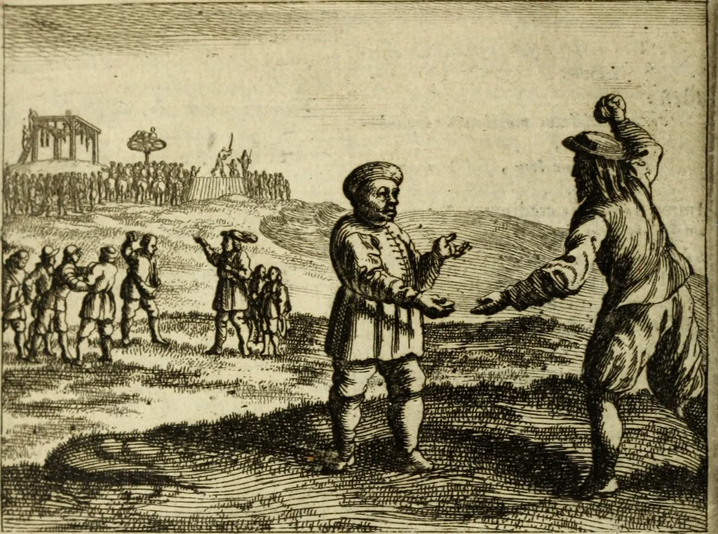 An illustration from Phaedri, Augusti Caesaris liberti, Fabularum Aesopiarum libri quinque ; notis perpetuis illustrati, & cum integris aliorum observationibvs, 1667, leaf 233
