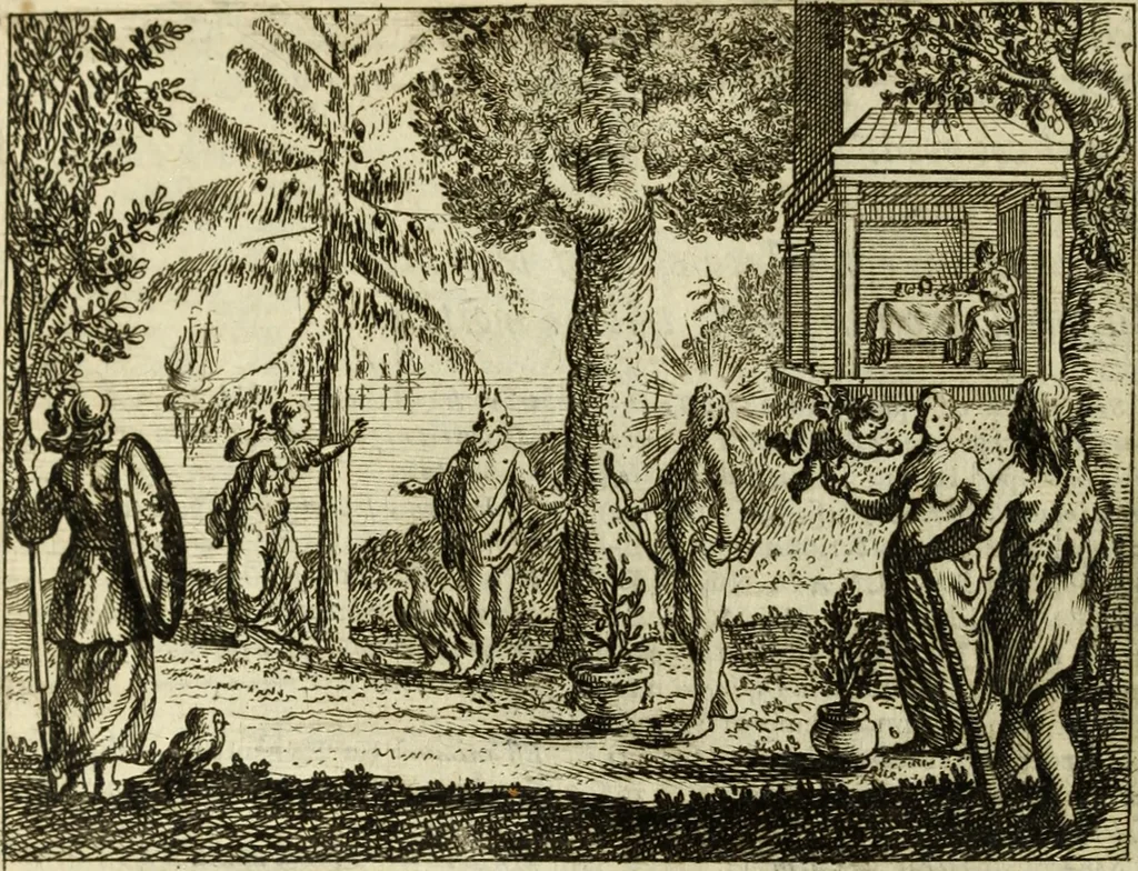 An illustration from Phaedri, Augusti Caesaris liberti, Fabularum Aesopiarum libri quinque ; notis perpetuis illustrati, & cum integris aliorum observationibvs, 1667, leaf 283