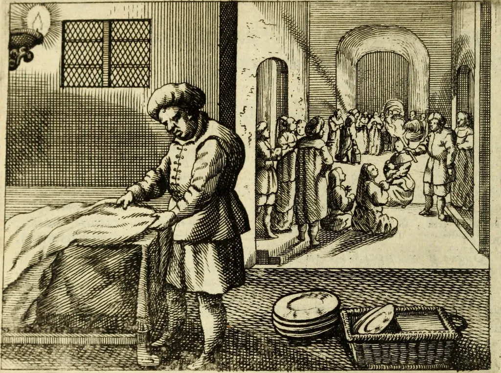 An illustration from Phaedri, Augusti Caesaris liberti, Fabularum Aesopiarum libri quinque ; notis perpetuis illustrati, & cum integris aliorum observationibvs, 1667, leaf 289