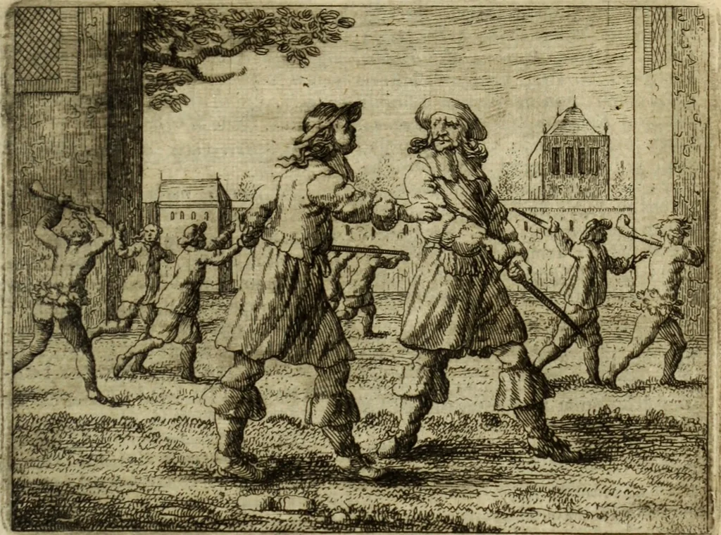 An illustration from Phaedri, Augusti Caesaris liberti, Fabularum Aesopiarum libri quinque ; notis perpetuis illustrati, & cum integris aliorum observationibvs, 1667, leaf 428