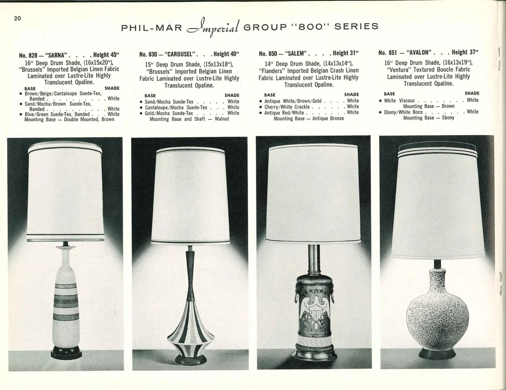 An illustration from Phil-Mar Lamps 1961, 1961, leaf 19