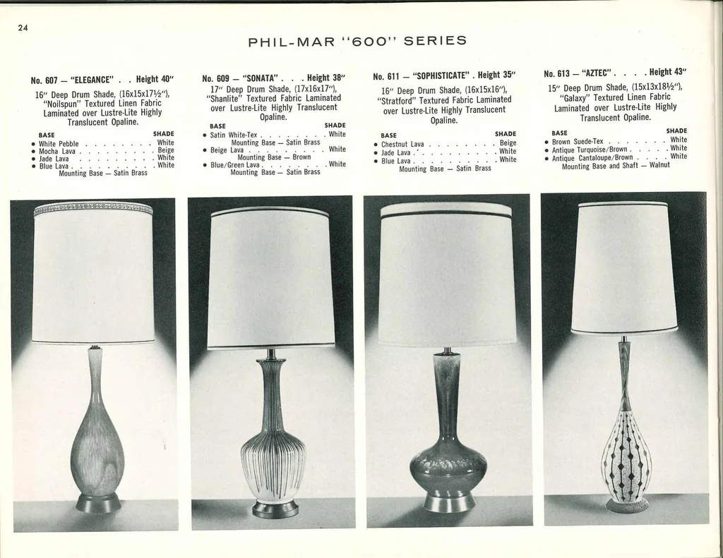 An illustration from Phil-Mar Lamps 1961, 1961, leaf 23