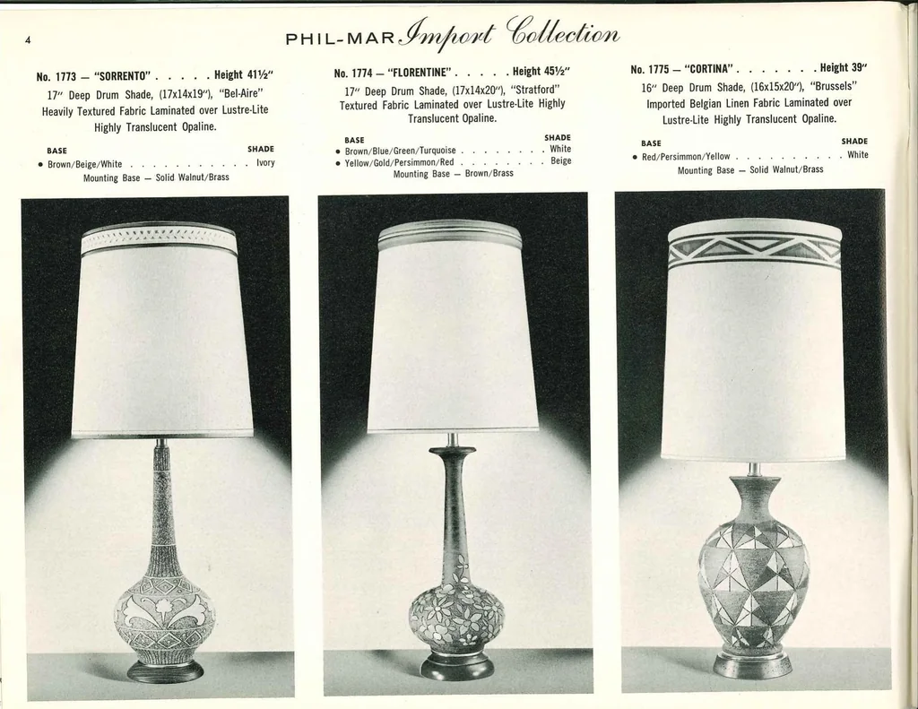 An illustration from Phil-Mar Lamps 1961, 1961, leaf 3