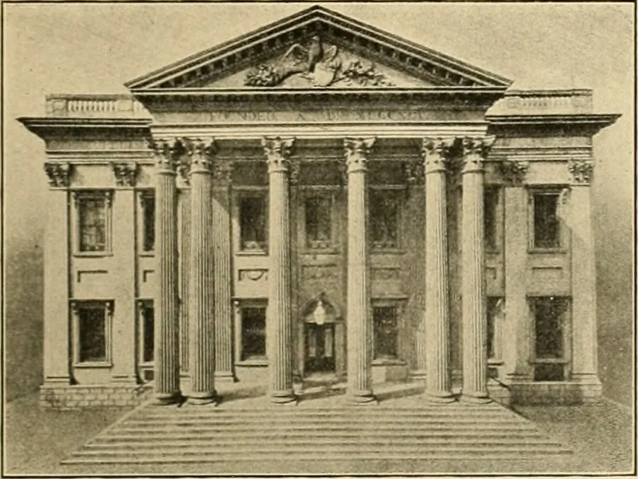 An illustration from Philadelphia’s architecture, by William F. Gray ... written for the City history society of Philadelphia and read at the meeting of Wednesday, February 9th, 1910, 1915, leaf 14