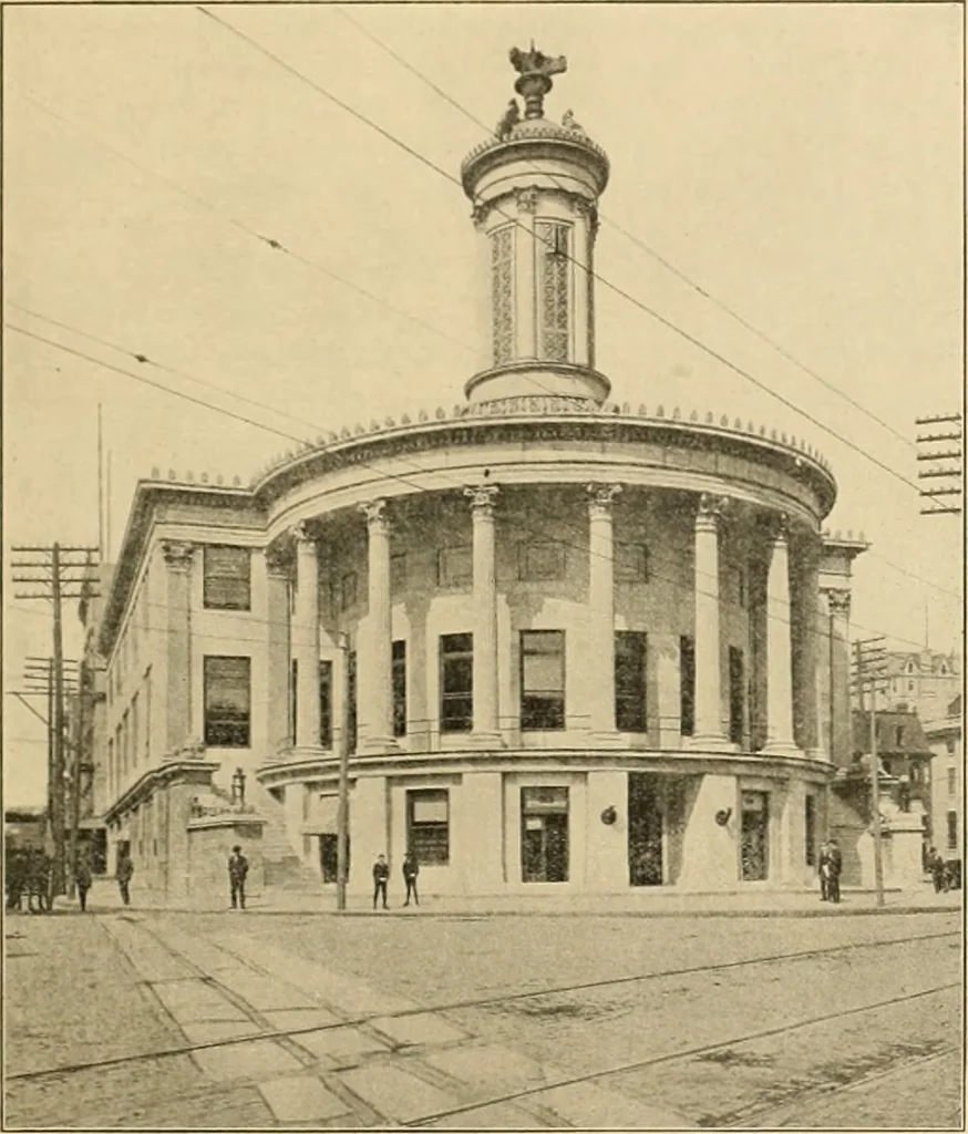 An illustration from Philadelphia’s architecture, by William F. Gray ... written for the City history society of Philadelphia and read at the meeting of Wednesday, February 9th, 1910, 1915, leaf 18