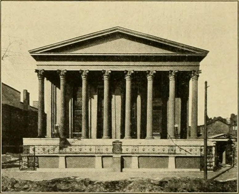 An illustration from Philadelphia’s architecture, by William F. Gray ... written for the City history society of Philadelphia and read at the meeting of Wednesday, February 9th, 1910, 1915, leaf 21